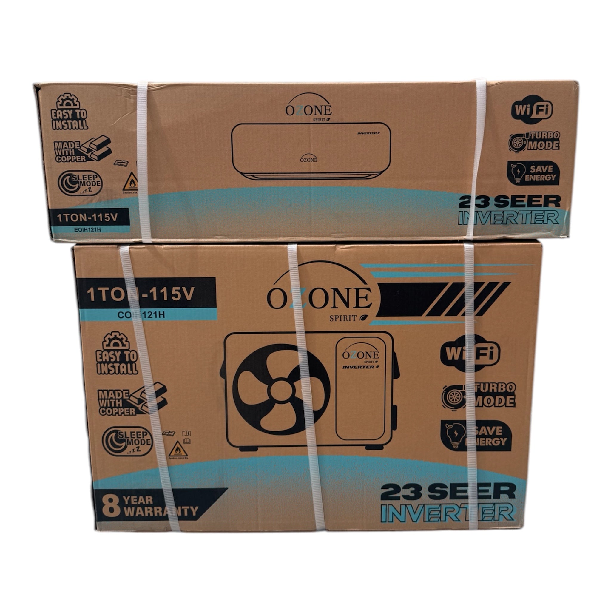 1TON 17 SEERS INVERTER OZONE MINI SPLIT AHRI CERTIFIED